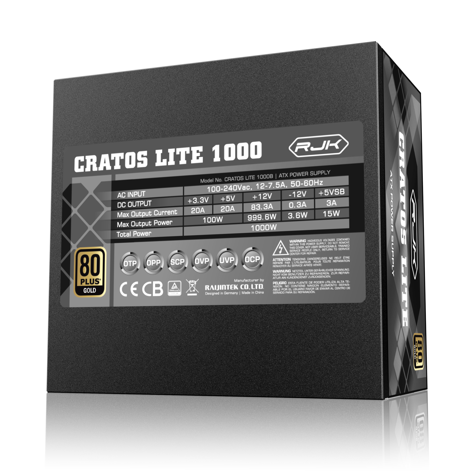 RAIJINTEK Raijintek Cratos Lite 850W 80+ Gold PCIE5.1-87458