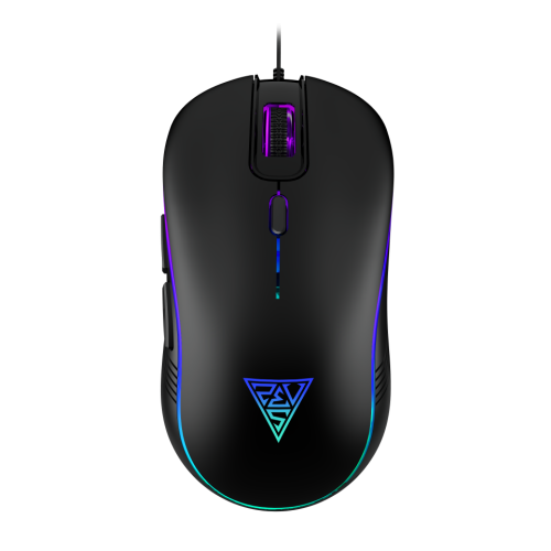 GAMDIAS GAMDIAS AURA GS3, Çok Renkli Aydınlatma,  USB Kablolu, 6 Tuşlu, Gaming Mouse, 3.600 DPI, Siyah