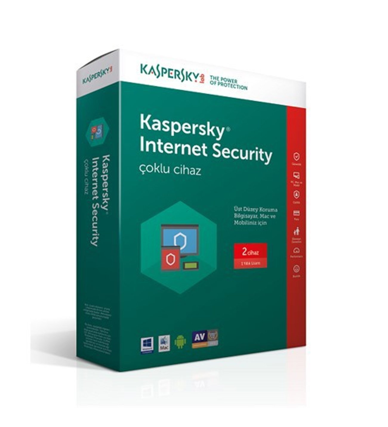 KASPERSKY  Internet Security Trk Kutu 1yıl 2kullanıcı