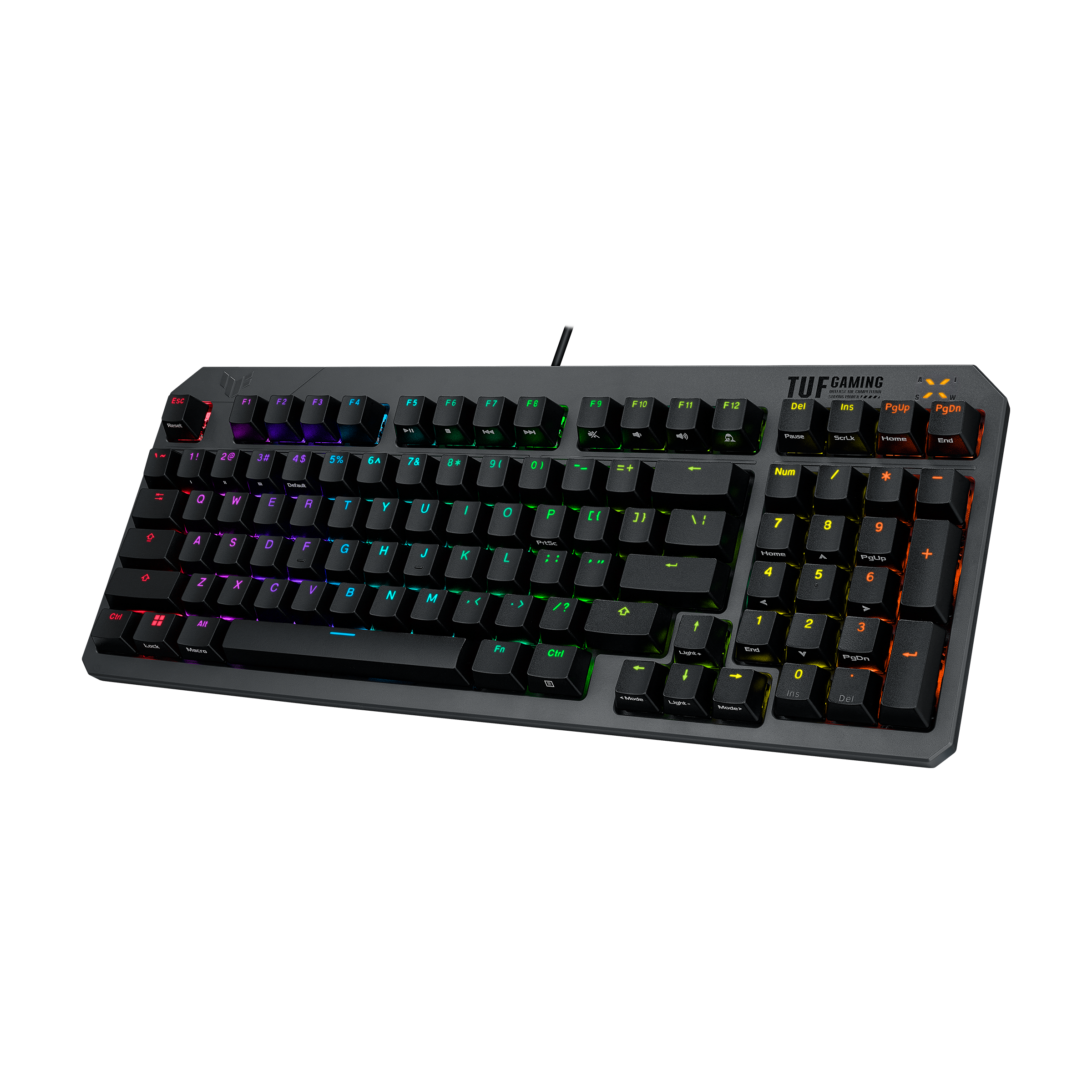 ASUS  TUF GAMING K3 RD/TR GEN II TURKCE OYUNCU KLAVYESI BILEK DESTEGI SUYA VE TOZA DAYANIKLI RED SWITCH