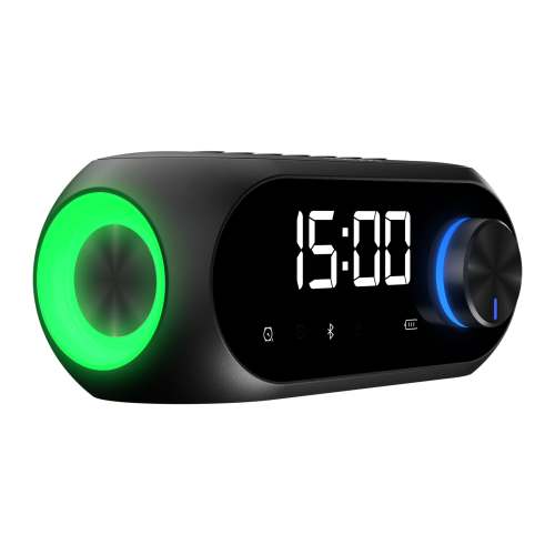 MIKADO MIKADO MD-W7, Siyah, 5W, FM Radyo, USB, AUX, Bluetooth, Kablosuz, Taşınabilir, 1200mAh Batarya, Alarmlı Saat, Derece ve Speaker-93304