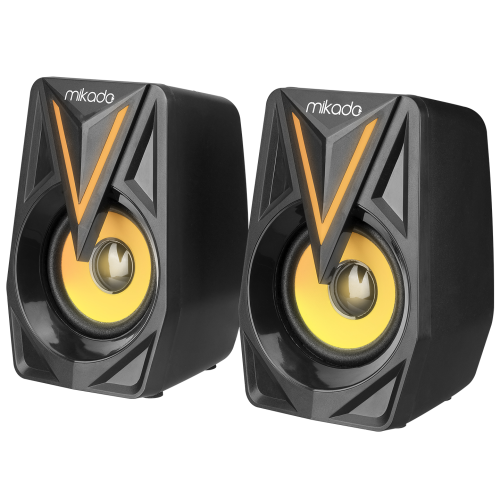 MIKADO  MD-S23 GLARE 1+1 3W RMS USB 2.0 SİYAH RGB HOPARLÖR