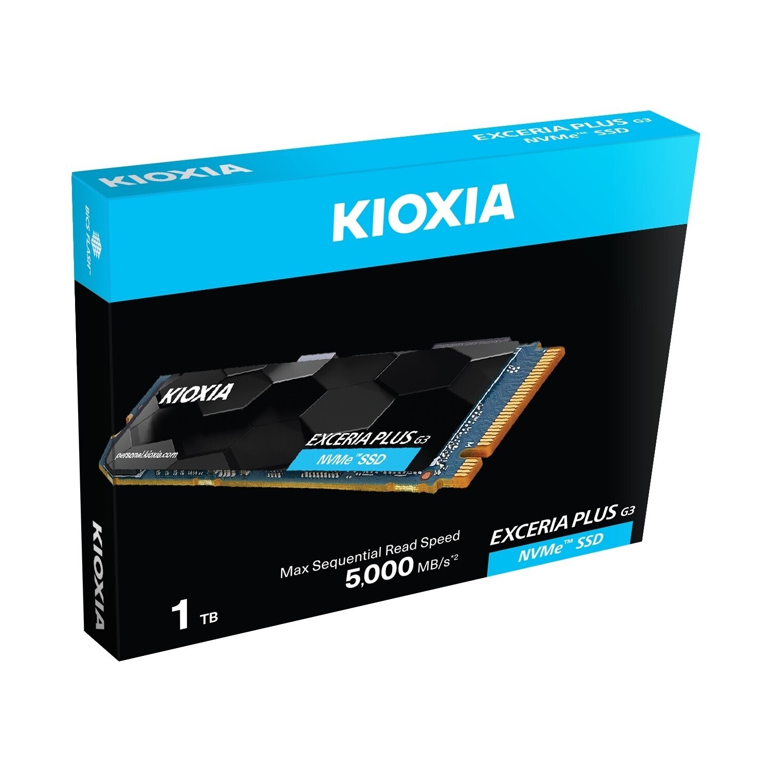 KIOXIA  Exceria PLUS G3 1TB NVMe Gen4 M.2 SATA SSD R:5000MB/s W:3900 MB/s