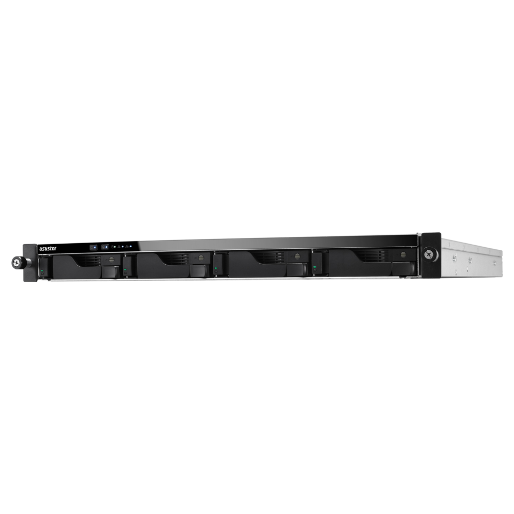 ASUSTOR AS6504RS INTEL C3538 4 DİSK YUVASI NAS (4X20TB DESTEĞİ) 4GB DDR3L SODIMM (64GB'A RAM DESTEĞİ) 1 GBE X 4 USB 3.1 GEN-1 1XPSU