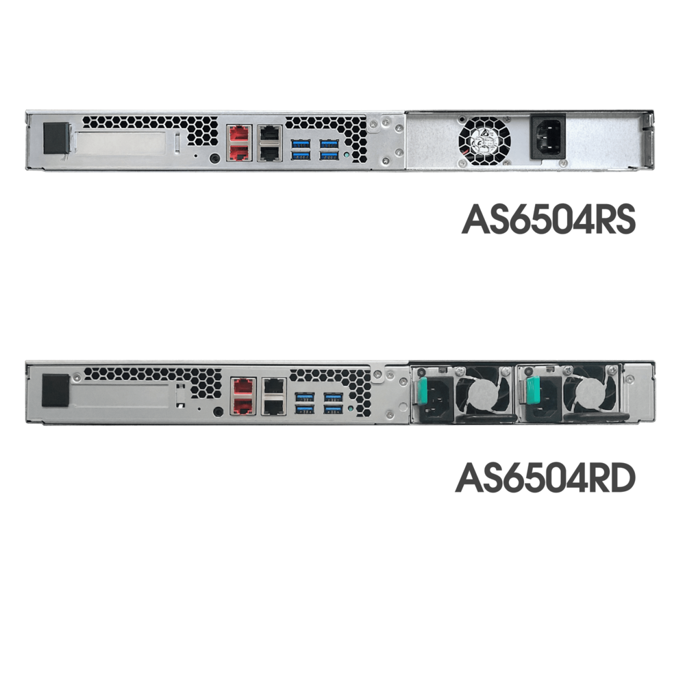 ASUSTOR AS6504RS INTEL C3538 4 DİSK YUVASI NAS (4X20TB DESTEĞİ) 4GB DDR3L SODIMM (64GB'A RAM DESTEĞİ) 1 GBE X 4 USB 3.1 GEN-1 1XPSU-95997