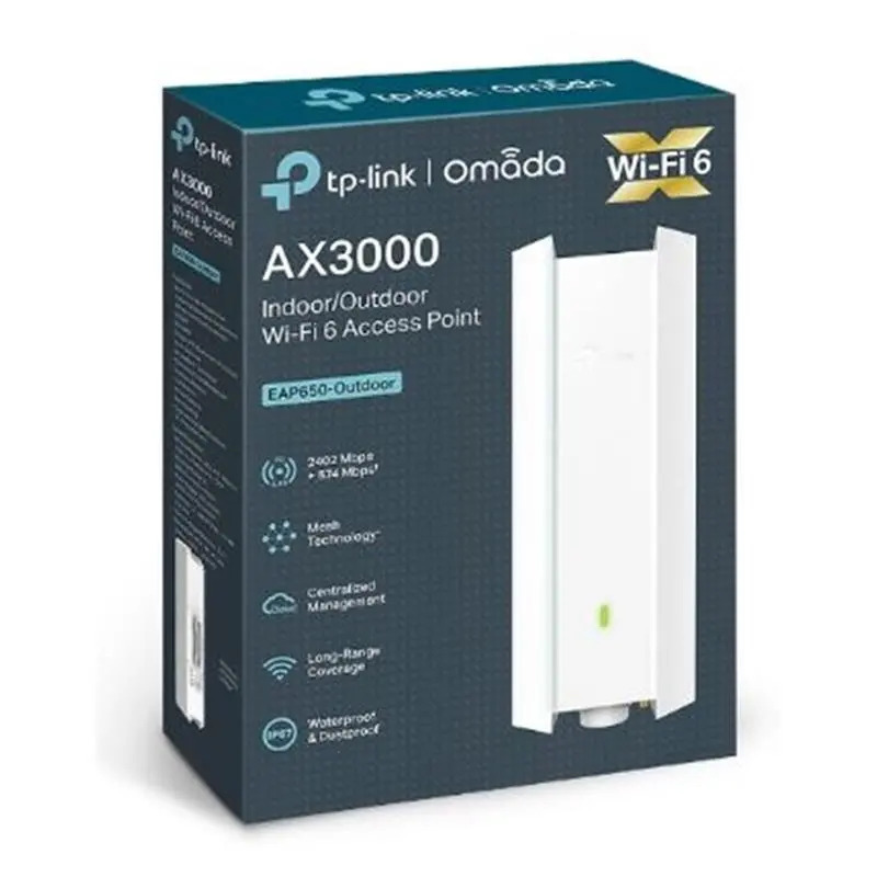 TP-LINK EAP650-OUTDOOR AX3000 DUAL-BAND WiFi 6 ACCESS POİNT