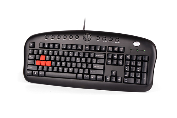 A4TECH KB-28G Gamer Q Klavye Siyah Multimed USB