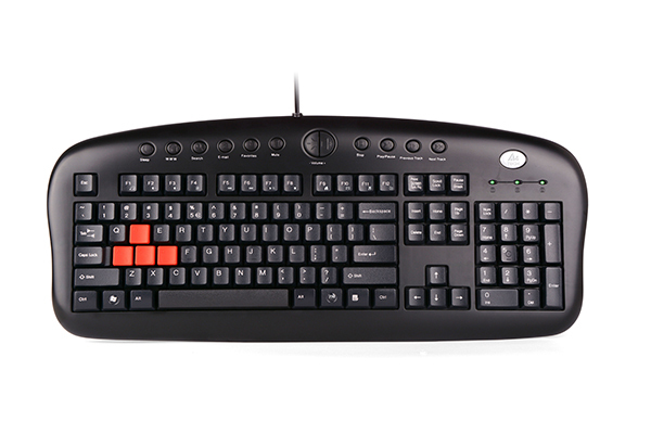 A4TECH KB-28G Gamer Q Klavye Siyah Multimed USB-92468