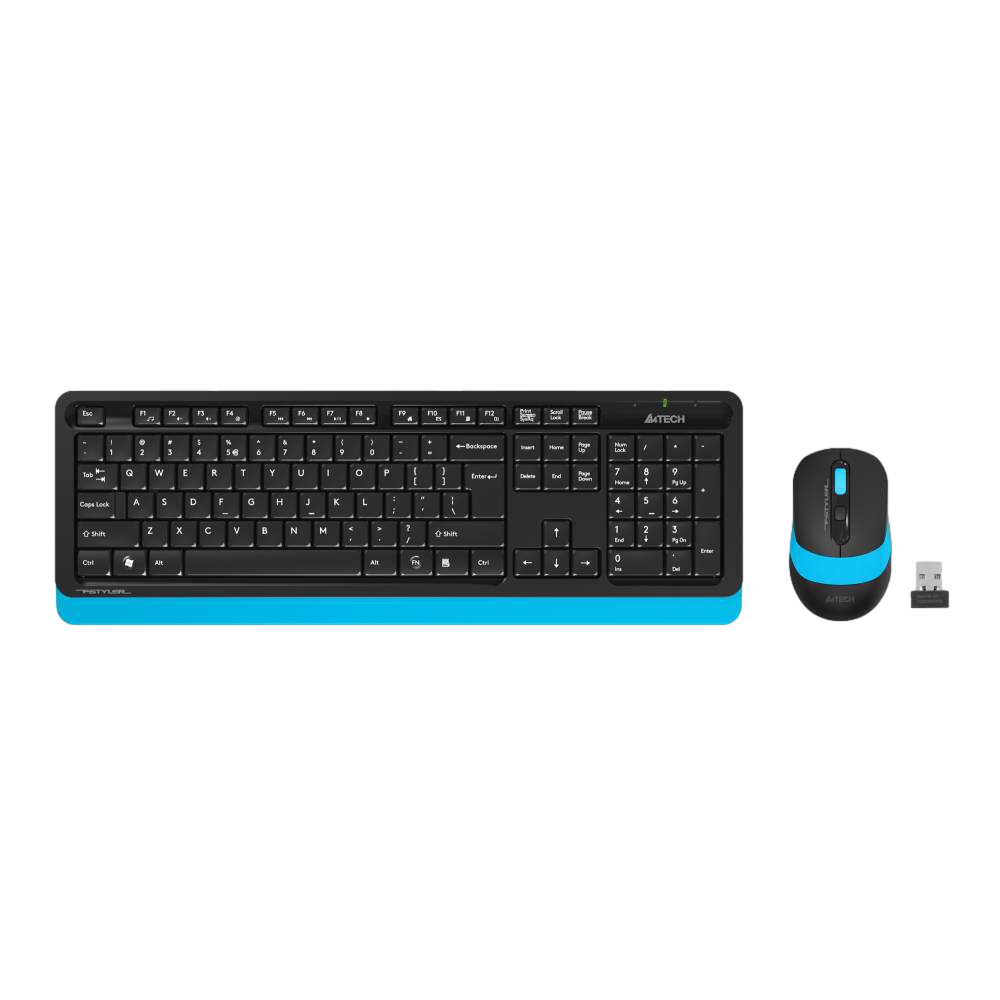 A4TECH FG1010 Q Türkçe Siyah/Mavi Multimedya Set (Klavye-Mouse) FG1010/MAVI-92420