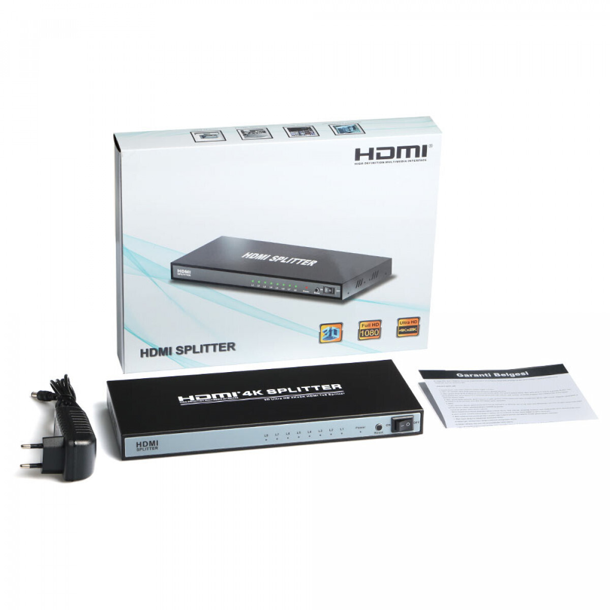 DARK DK-HD-SP8X1 Full HD 1 Giriş 8 Çıkışlı HDMI Splitter (Sinyal Çoğaltıcı)-91378