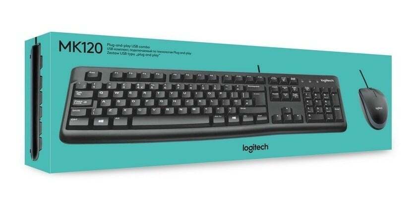 LOGITECH MK120 Q TR Kablolu Set Siyah (920-002560)