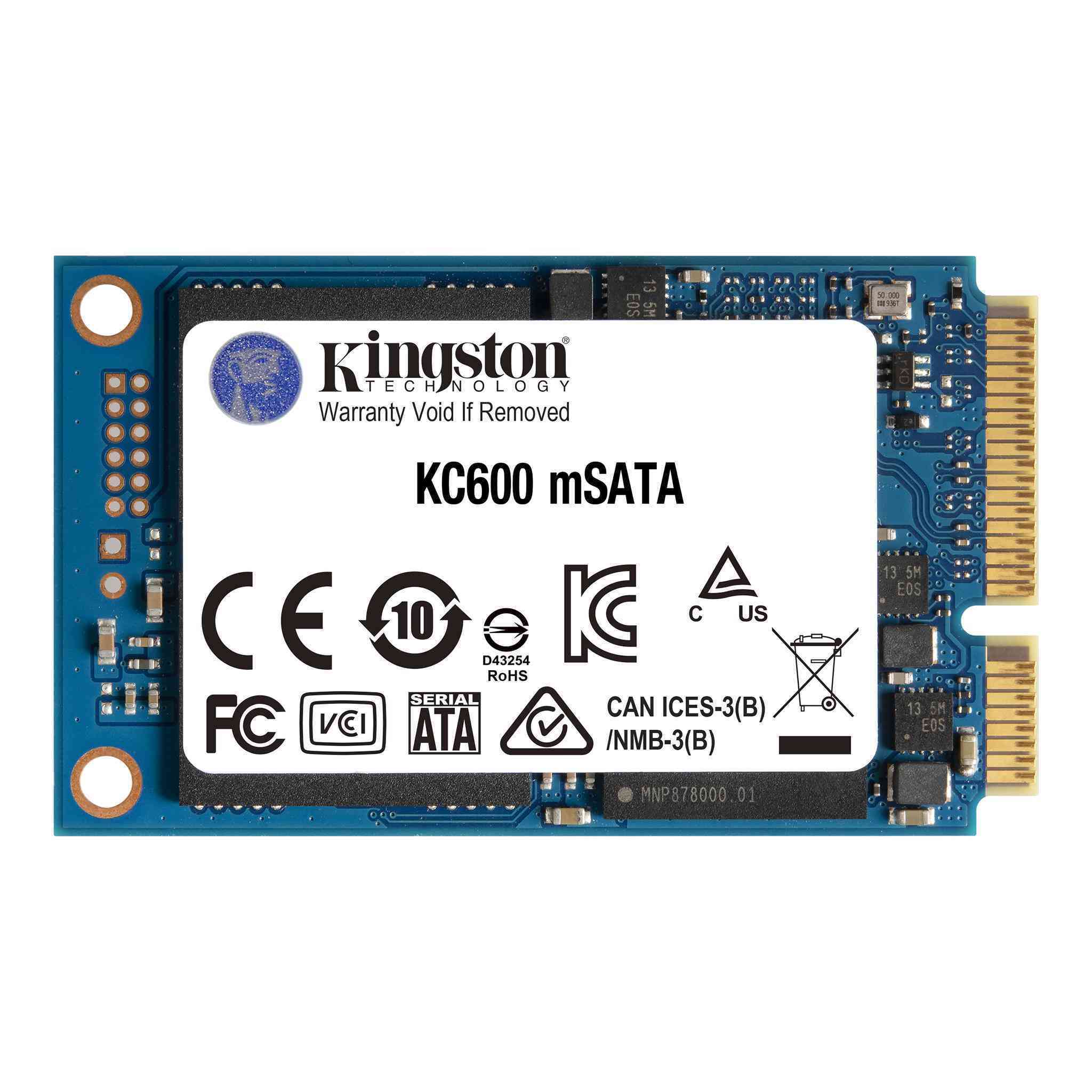 KINGSTON SKC600MS/1024G 1TB mSATA KC600 3D TLC NAND 550-520 MB/s-95698