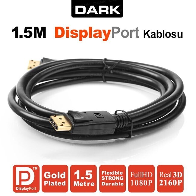 DARK DK-CB-DPL150 Display Port kablo 1.5 metre-90971