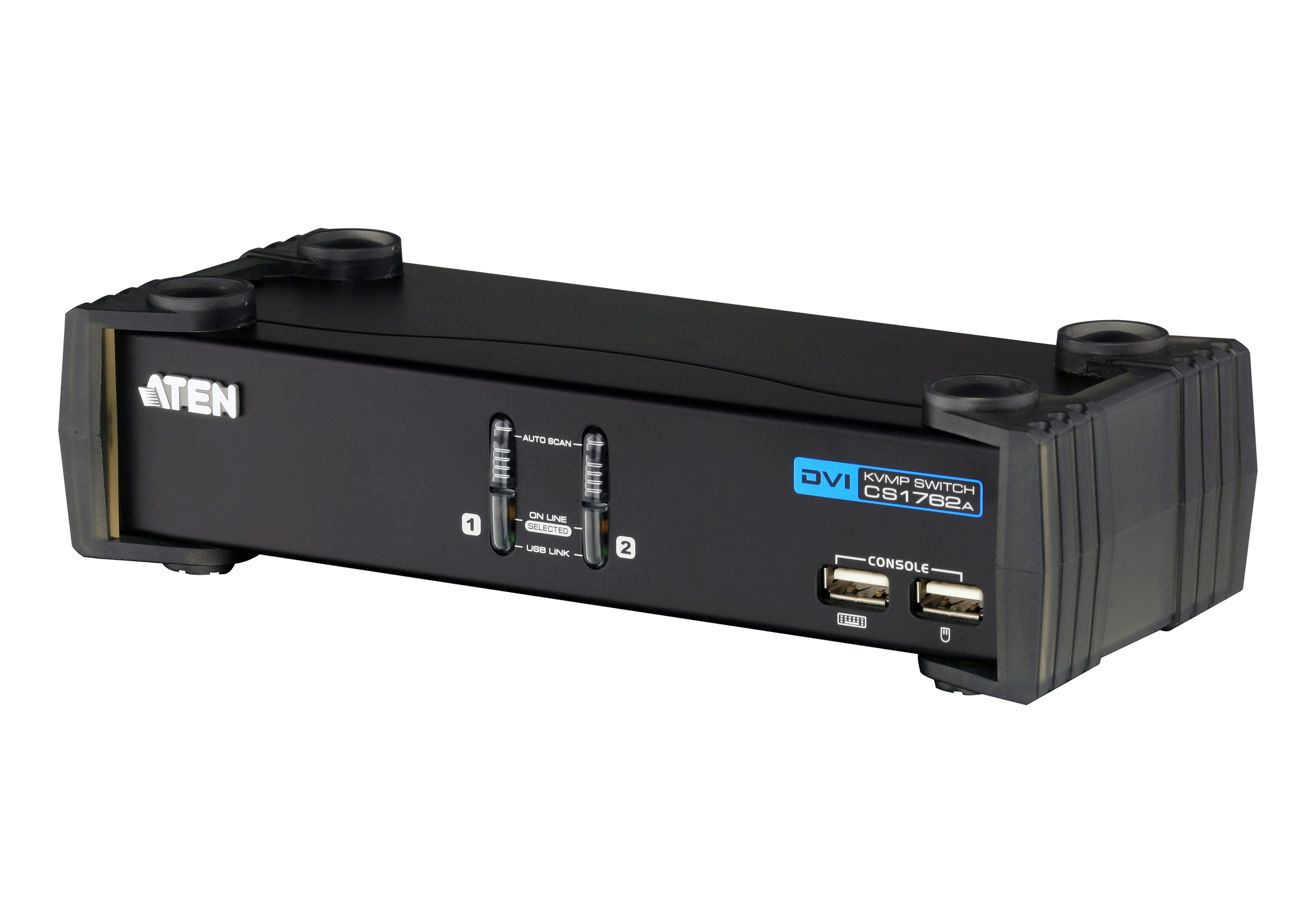 ATEN -CS1762A 2 port'lu USB 2.0 DVI KVMP™ Switch + 2 port'lu USB (2.0) Hub, Masaüstü T