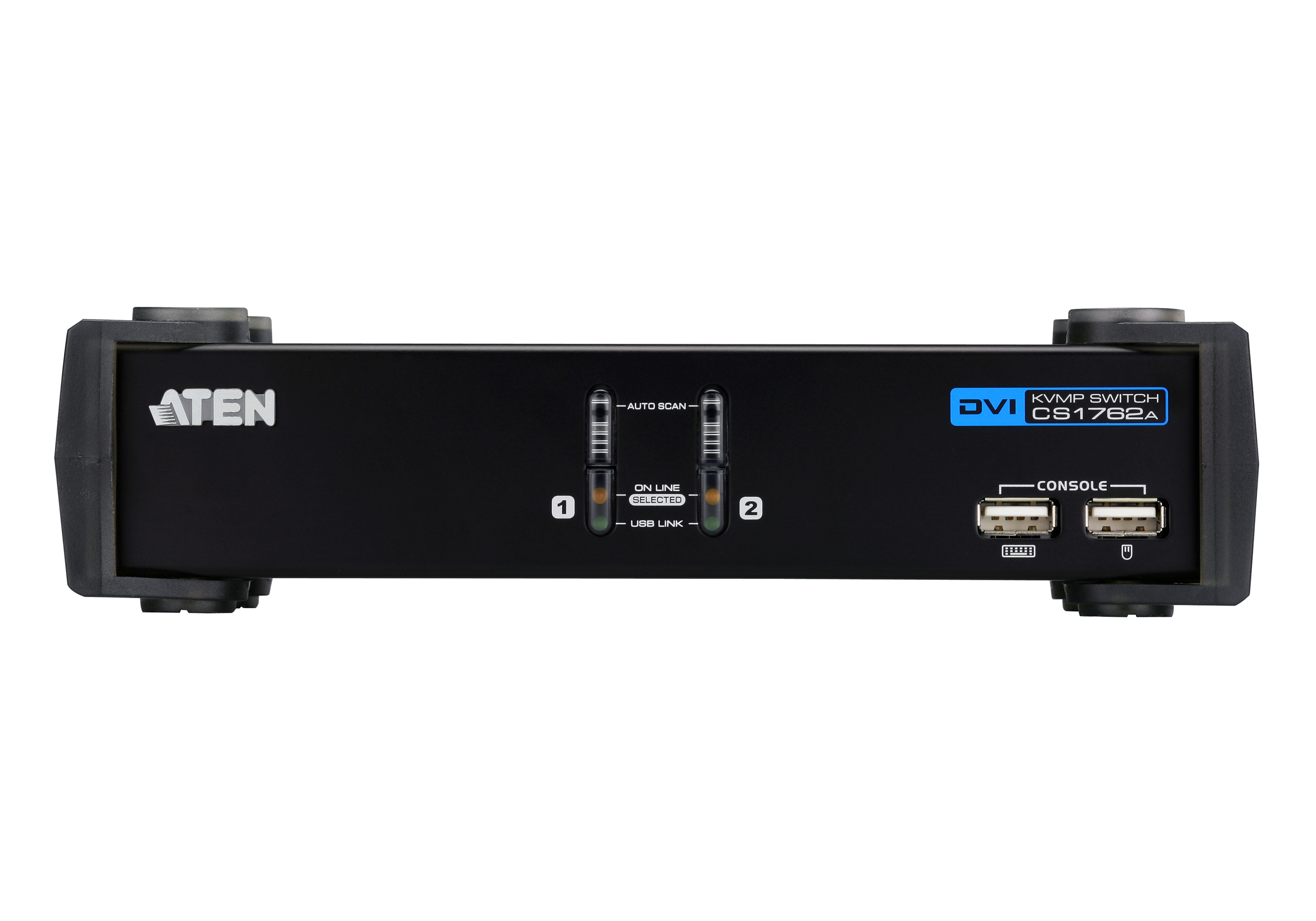 ATEN -CS1762A 2 port'lu USB 2.0 DVI KVMP™ Switch + 2 port'lu USB (2.0) Hub, Masaüstü T-90308