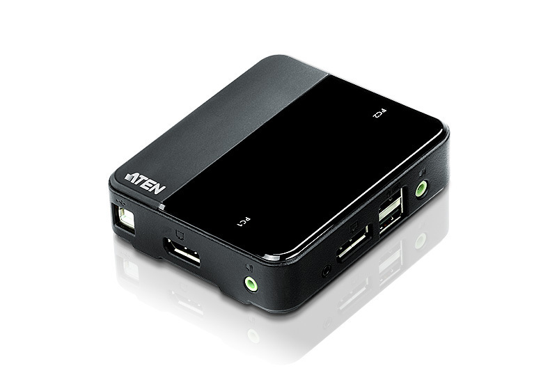 ATEN 2 port'lu USB DisplayPort KVM Switch 4K UHD (3840 × 2160@60Hz) ATEN-CS782DP-97025