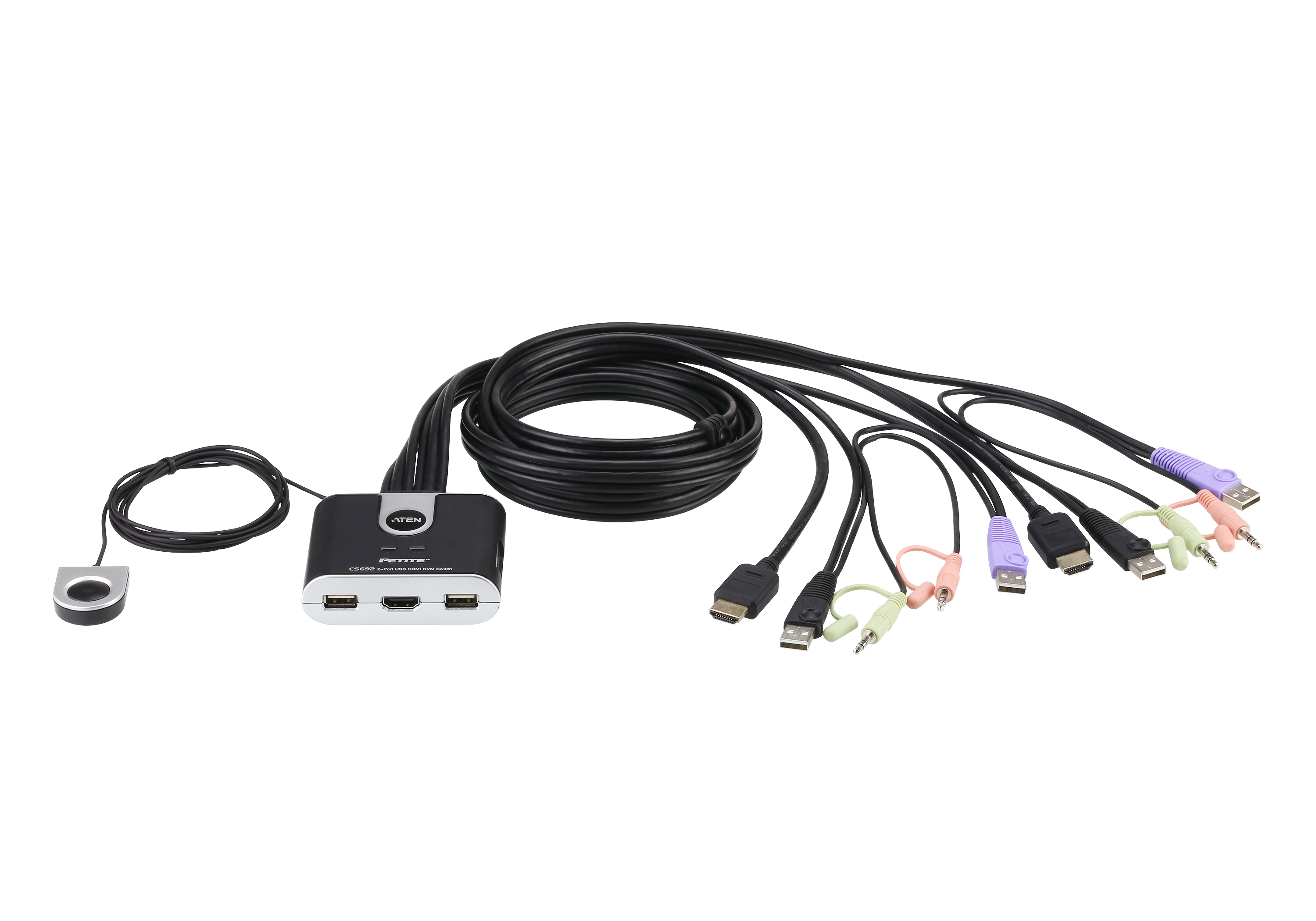 ATEN CS692-AT 2 PORT USB HDMI/AUDIO KABLO KVM SWITCH