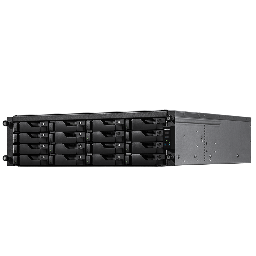 ASUSTOR AS7116RDX INTEL E-2224 16 BAY NAS (16X18TB SUPPORT) 8GB DDR4 ECC (128GB SUPPORT) M.2 SLOTS X2 GBE X4 PCIE GEN3 X3 USB 3.2 X4 USB