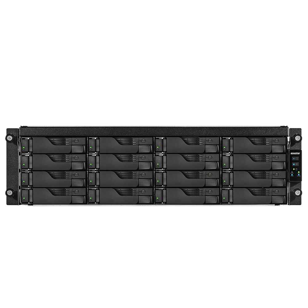 ASUSTOR AS7116RDX INTEL E-2224 16 BAY NAS (16X18TB SUPPORT) 8GB DDR4 ECC (128GB SUPPORT) M.2 SLOTS X2 GBE X4 PCIE GEN3 X3 USB 3.2 X4 USB-96025