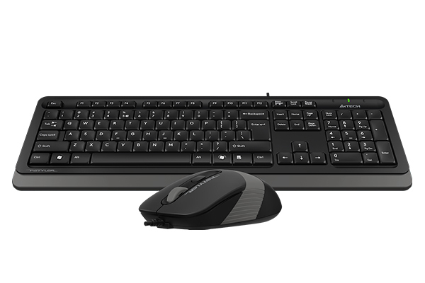 A4TECH F1010 Q Türkçe Siyah/Gri Multimedya Kablolu Set (Klavye-Mouse) F1010/GRI-92524