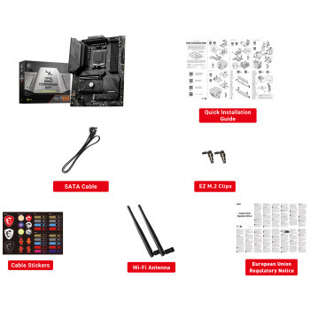 MSI MB MAG B650 TOMAHAWK WIFI AM5 DDR5 6600MHZ (OC) HDMI DP M.2 USB3.2 2.5G LAN WIFI 6E ATX-72013