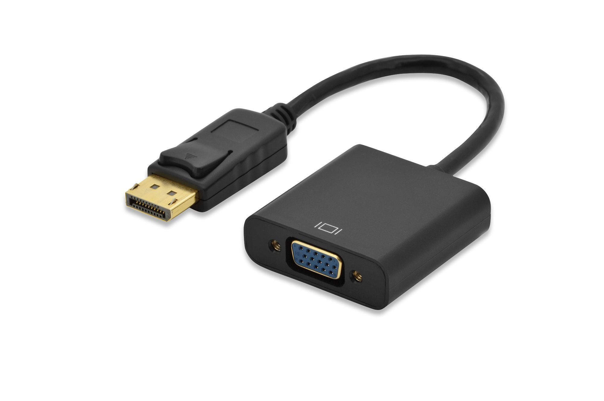 EDNET ED-84506 DisplayPort-VGA Adaptör Kablosu, DP Erkek-HD15 Dişi, 0.15 metre