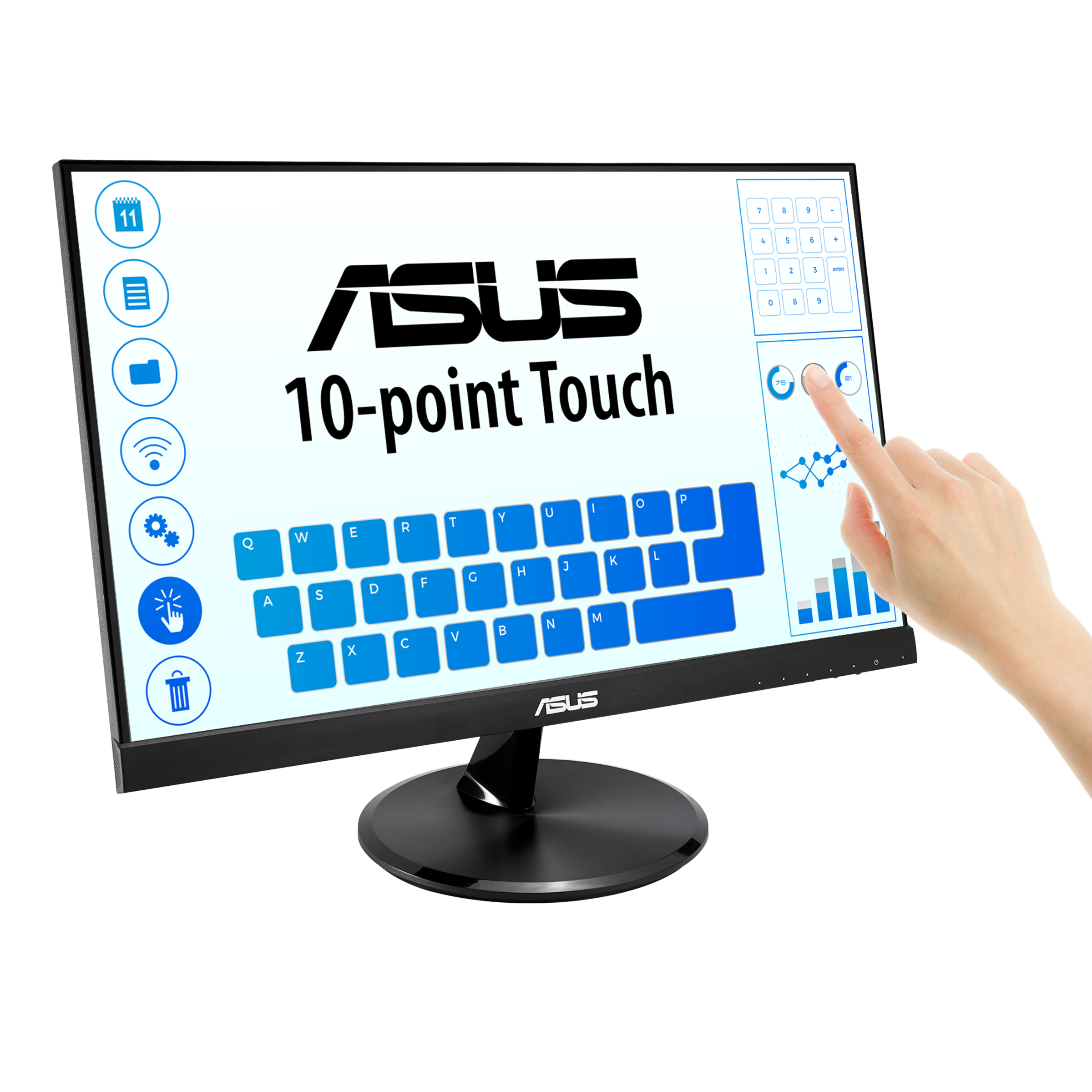 ASUS 21.5" 90LM0490-B01170 VT229H 5MS IPS TOUCH MULTIMEDYA VGA/HDMI/USB-94846