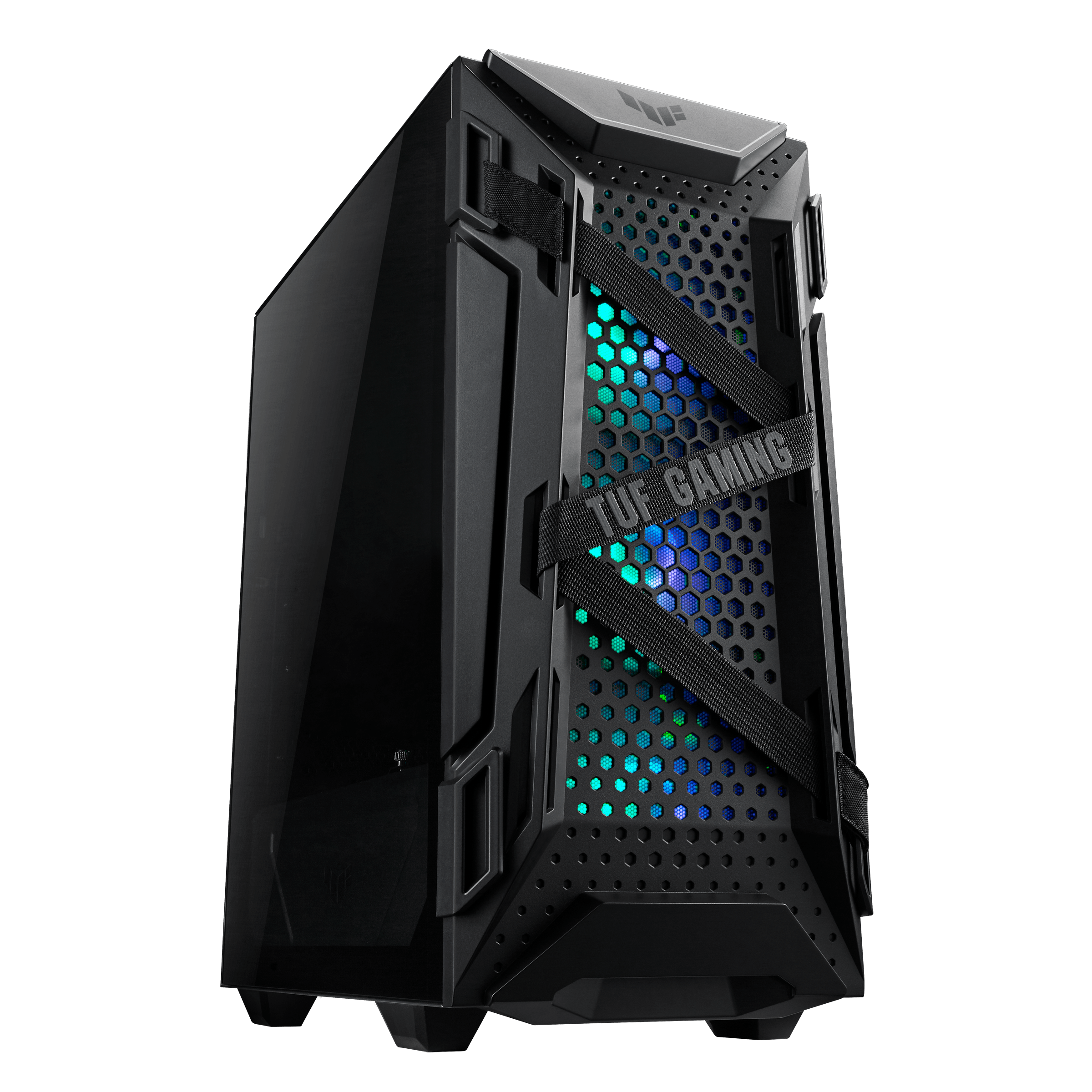 ASUS TUF GAMING GT301 ADRESLENEBİLİR RGB FANLI TEMPERLİ CAM USB 3.1 VGA TUTUCU YOK ATX OYUNCU KASASI