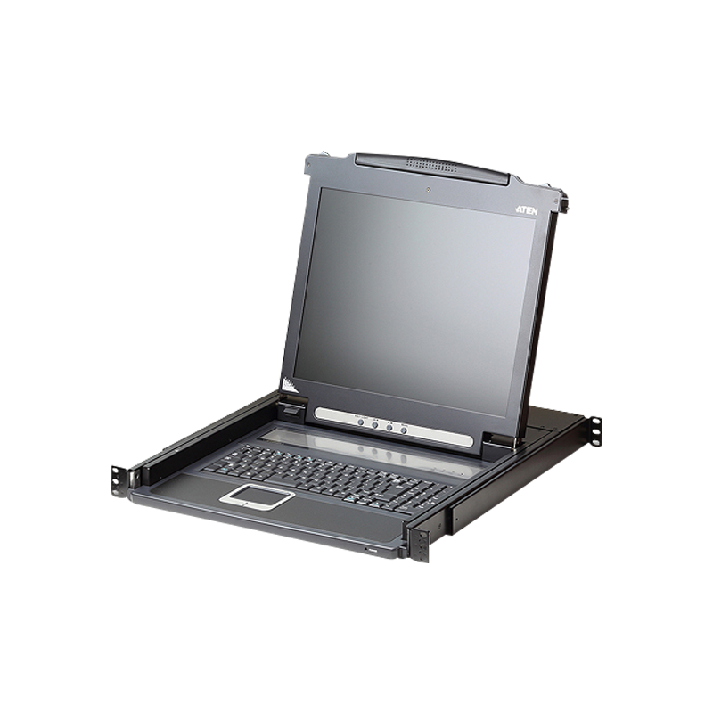 ATEN Sürgülü Kasaya Sahip, 17" LCD Ekran,KVM Switch ATEN-CL5716MT-97213