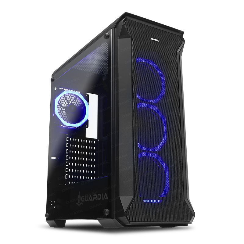 DARK GUARDIAN 4x12cm Dual RGB Fanlı T-Glass ATX Oyuncu Kasa DKCHGUARDIAN