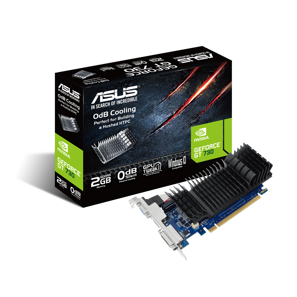 ASUS GT730 2GB 64b GDDR5 HDMI-DVI-VGA Nvidia Ekran Kartı GT730-SL-2GD5-BRK