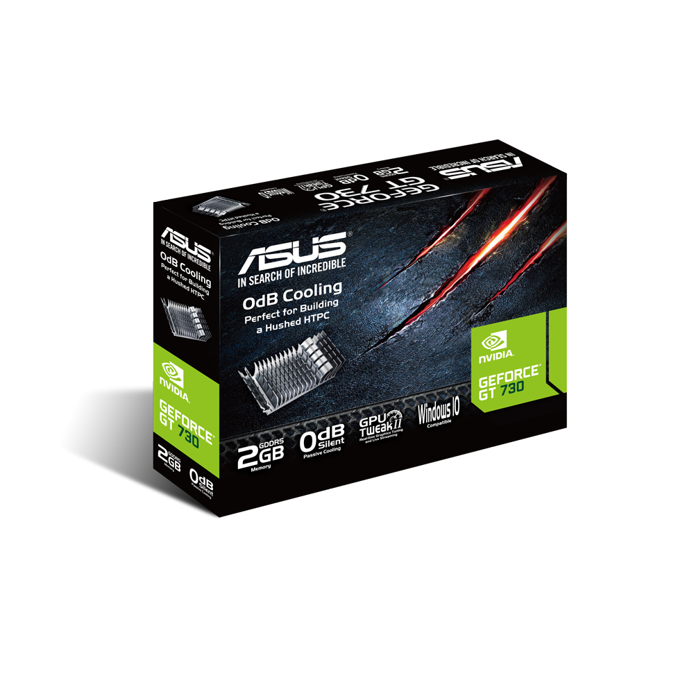 ASUS GT730 2GB 64b GDDR5 HDMI-DVI-VGA Nvidia Ekran Kartı GT730-SL-2GD5-BRK-94669