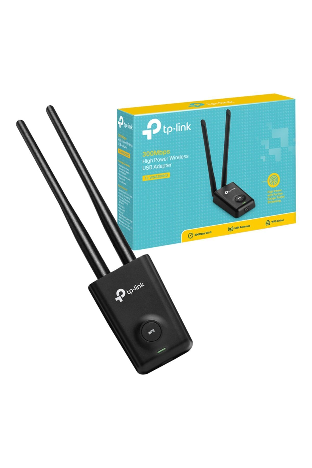 TP-LINK Tp-Link TL-WN8200ND 300 Mb Çift Anten USB Adaptör