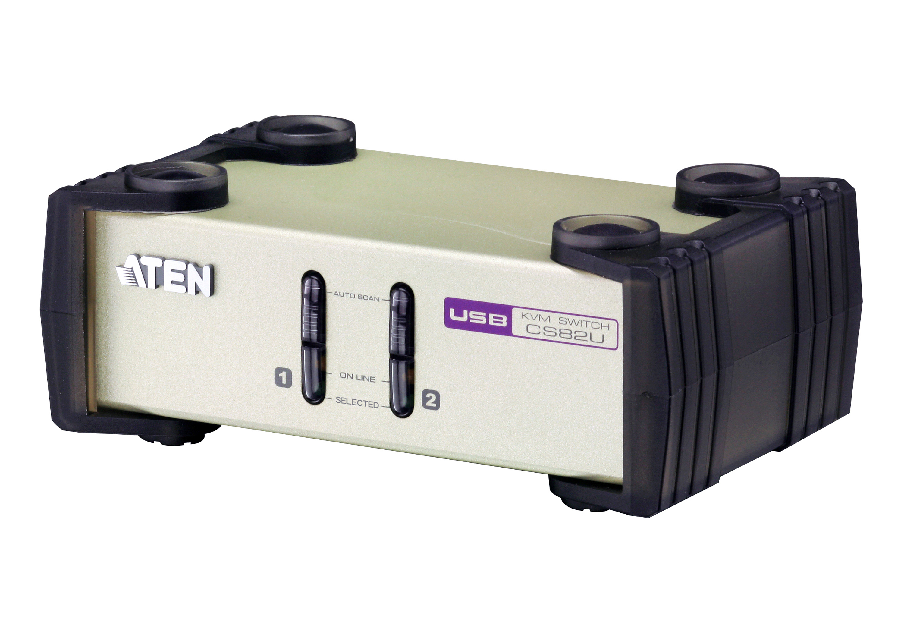 ATEN CS82U-AT Cubiq 2 Port USB & PS/2 KVM Switch