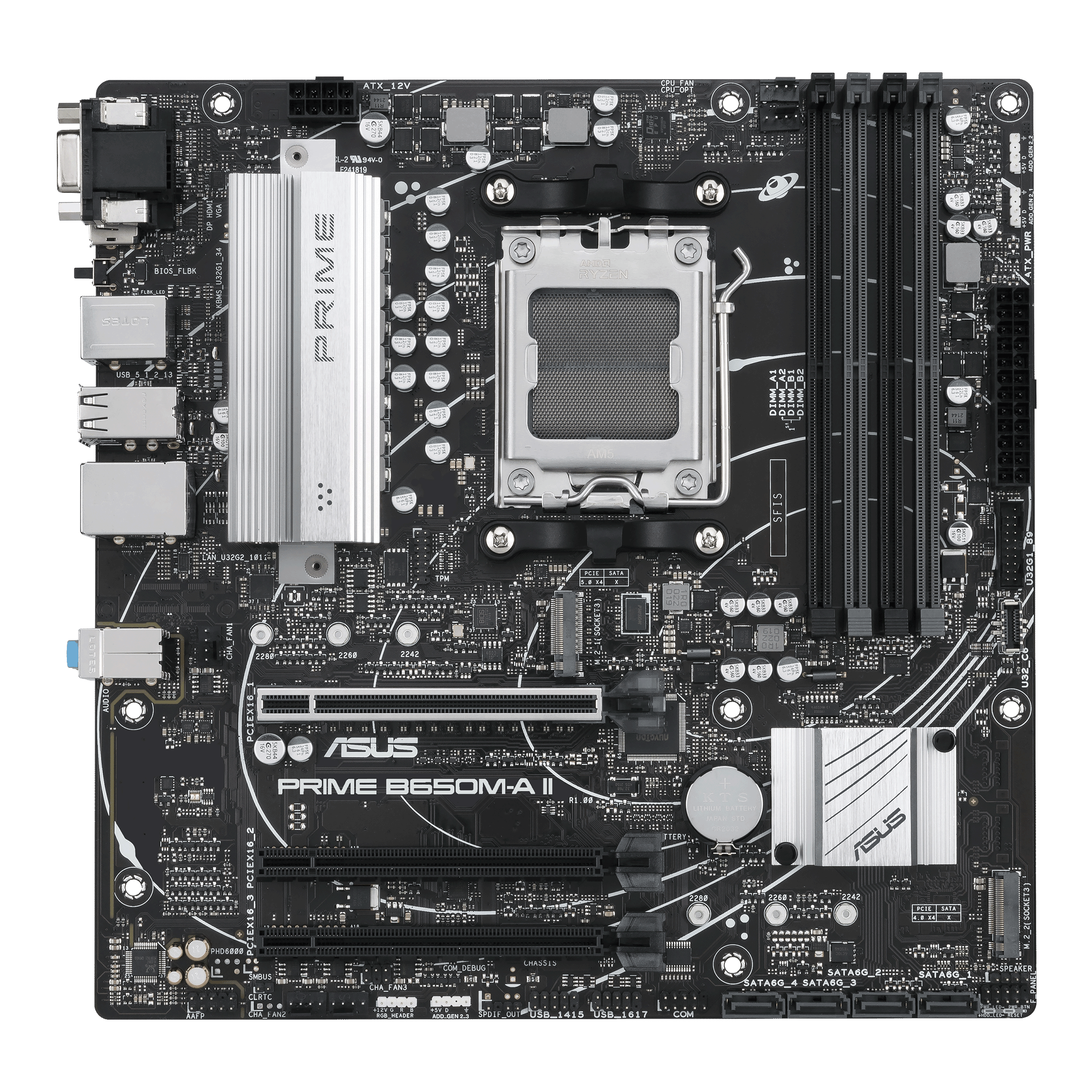 ASUS Prime B650M-A II AM5 Ryzen DDR5 Vga Hdmi Dp-94354