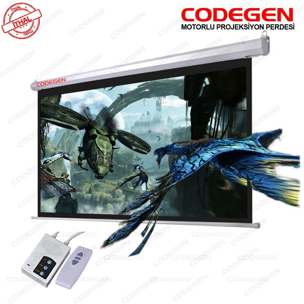 CODEGEN COD-EX-30 300x225 Motorlu U.Kumandalı İthal Projeksiyon Perdesi