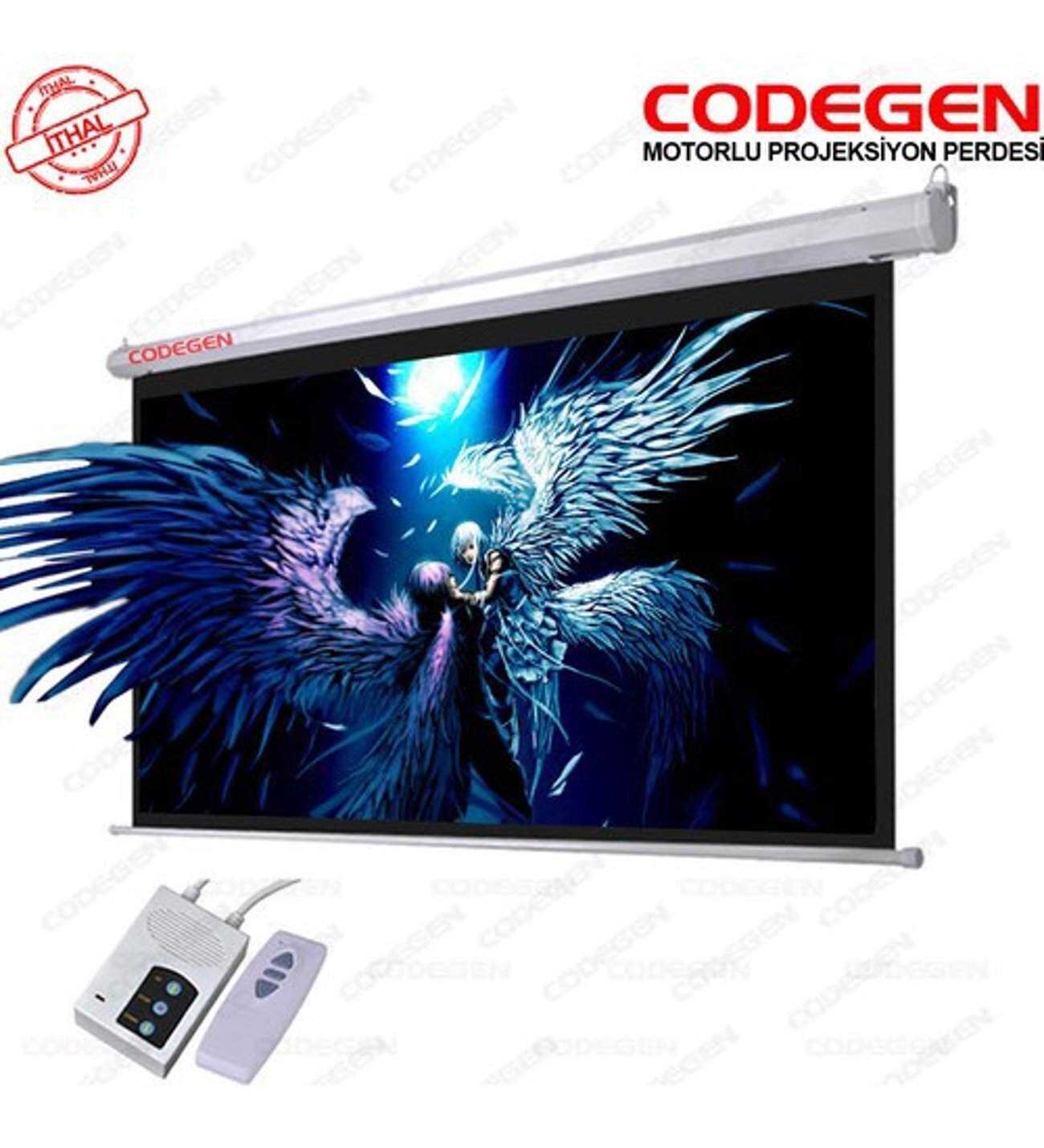 CODEGEN COD-EX-30 300x225 Motorlu U.Kumandalı İthal Projeksiyon Perdesi-91553