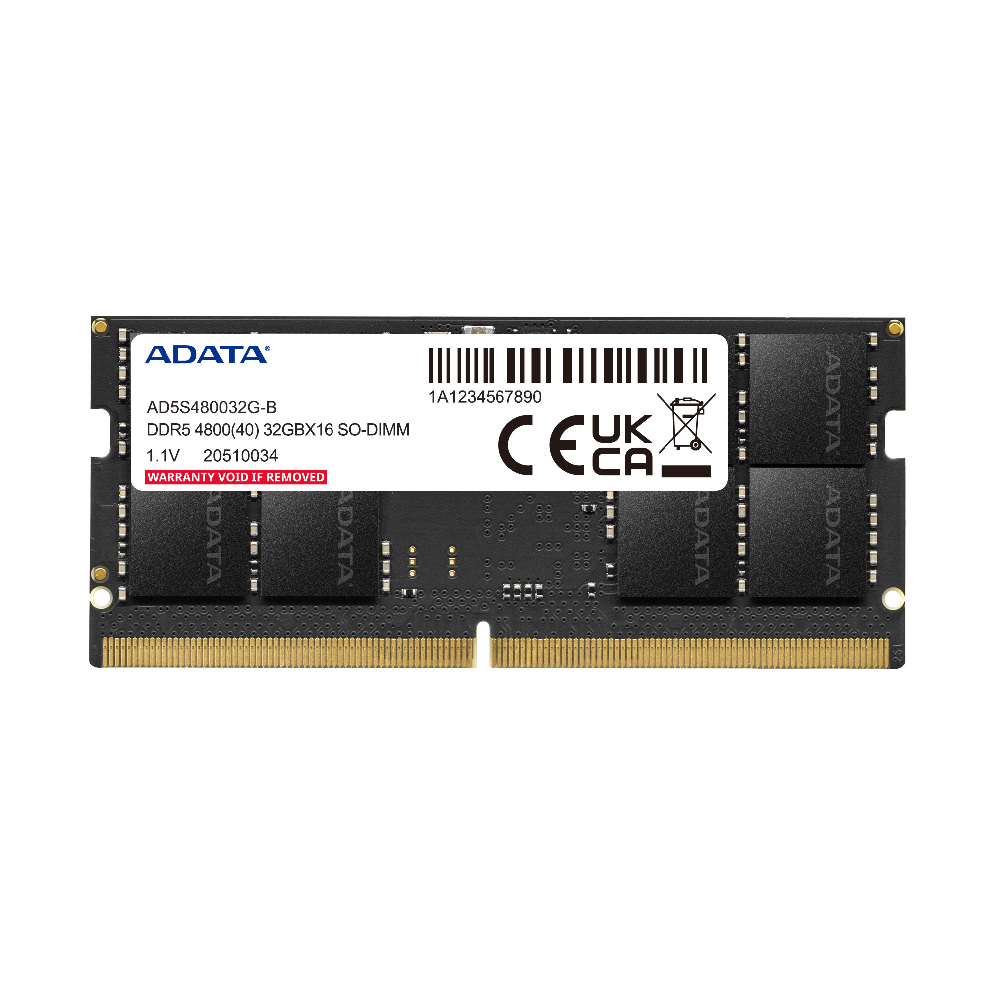 ADATA Bulk DDR5-4800Mhz CL40 32GB SO-DIMM  1.1V-62472