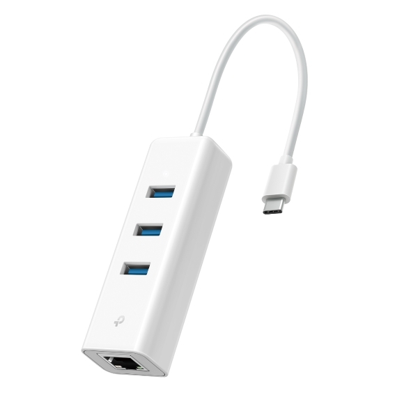 TP-LINK  UE330C USB3.0 TYPE-C 3-PORT HUB VE GIGABIT ETHERNET ADAPTORU-55539