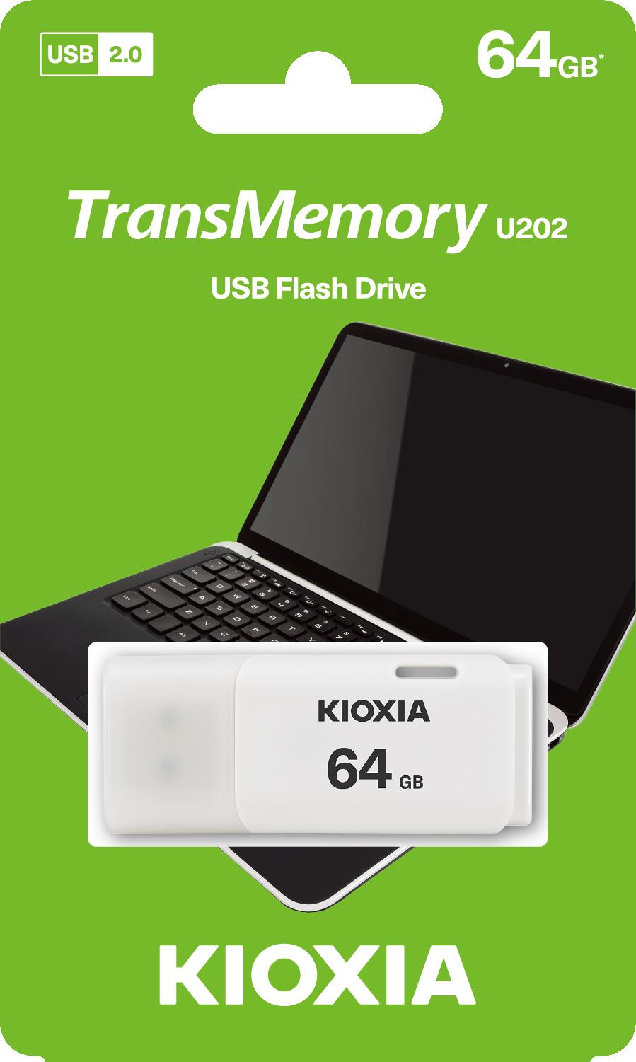 KIOXIA 64GB USB2.0 KIOXIA BEYAZ USB BELLEK LU202W064GG4