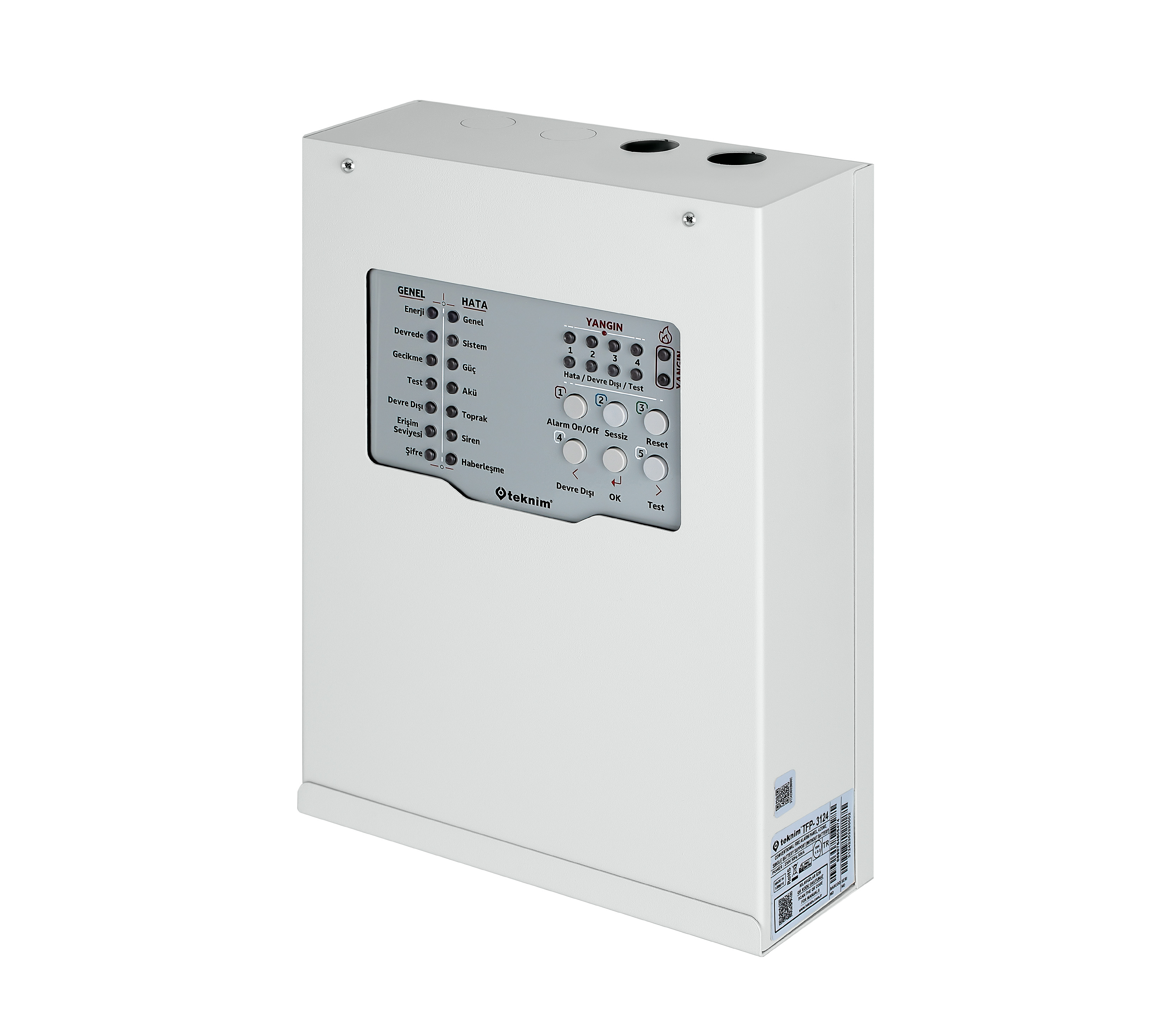 TEKNIM Teknim TFP-3124 4 Bölgeli Konvansiyonel Yangın Alarm Paneli