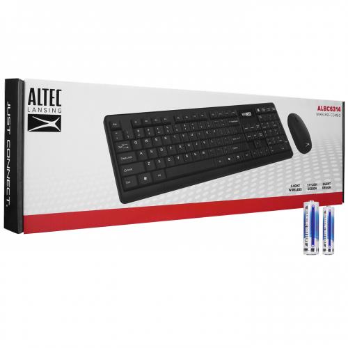 ALTEC LANSING  Altec Lansing ALBC6314, Siyah, TÃ¼rkÃ§e Q, Kablosuz, Klavye+Mouse Set 