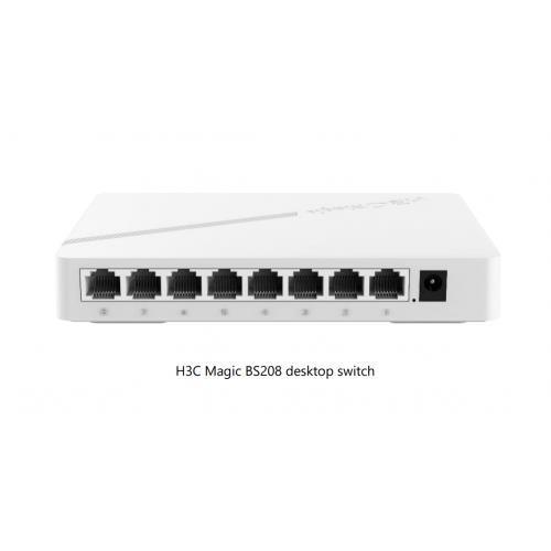 H3C H3C Magic BS208, 8 Port, GigaBit, Yönetilemez, Masaüstü Switch