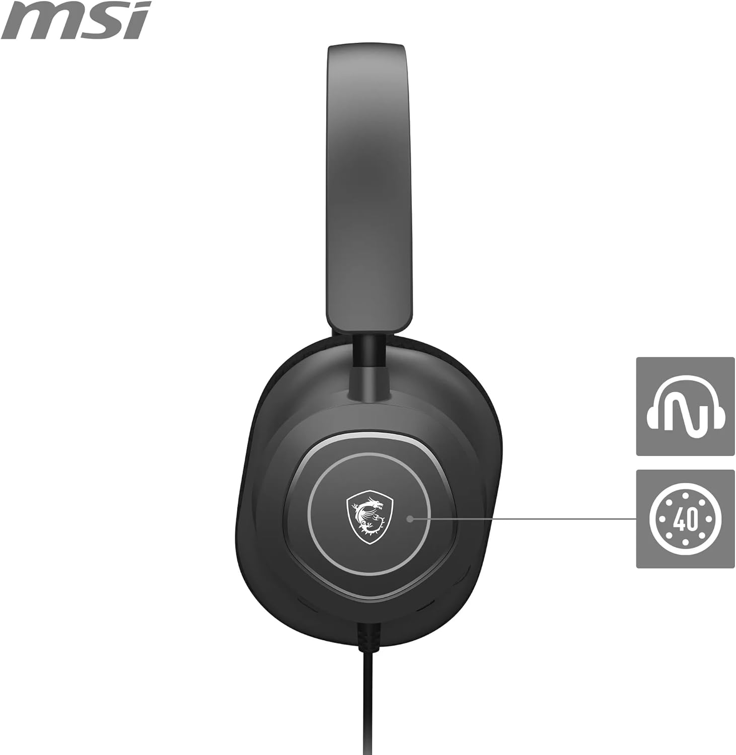 MSI  GG MAESTRO 300 GAMING HEADSET USB C KULAKÜSTÜ KULAKLIK-50640