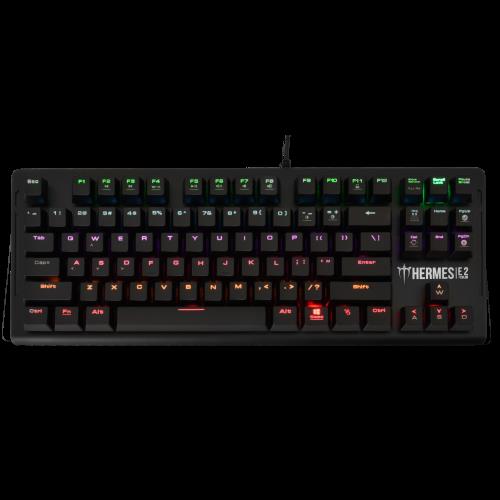 GAMDIAS GAMDIAS HERMES-E2, USB Kablolu, İngilizce,  Mekanik Switch, 7 Renk, Gaming Klavye