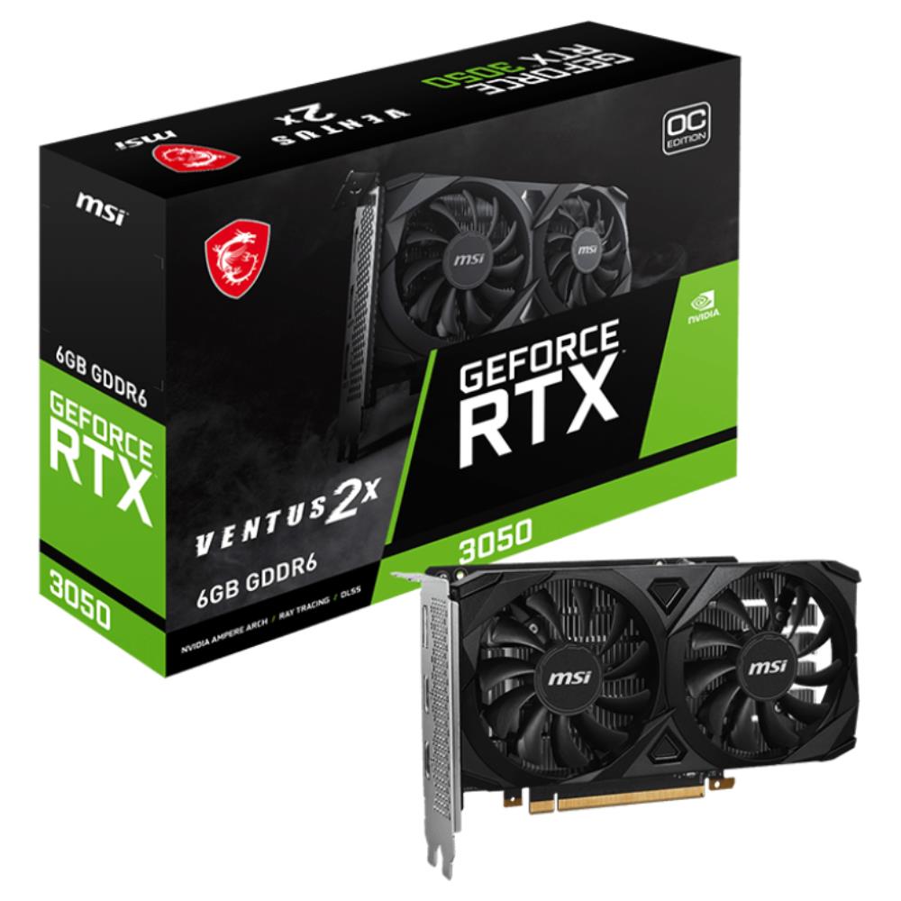 MSI  VGA GEFOCE RTX 3050 VENTUS 2X E 6G OC