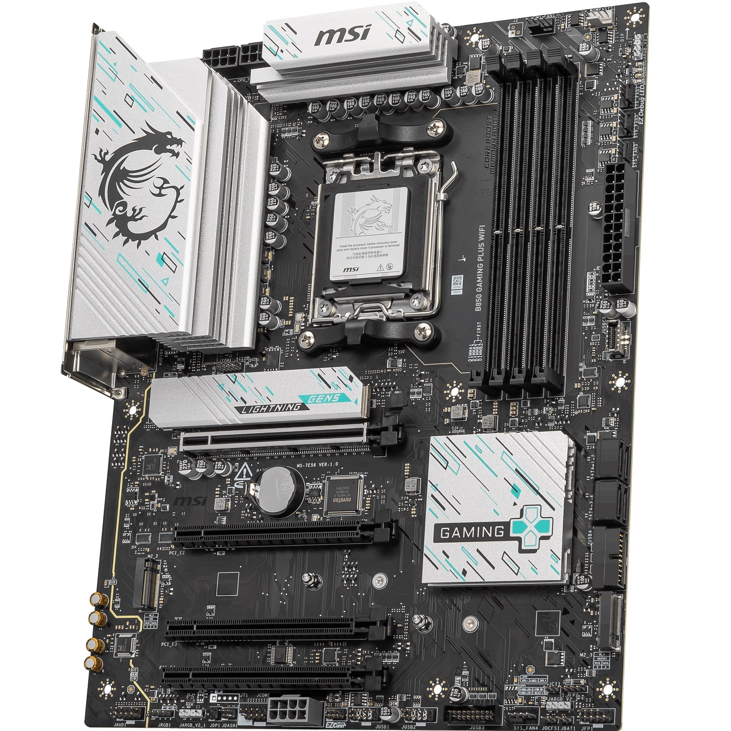 MSI MSI MB B850 GAMING PLUS WIFI AM5 DDR5 8200MHZ(OC) DP 3x M.2 USB 10Gbs 5G LAN WI-FI 7 ATX