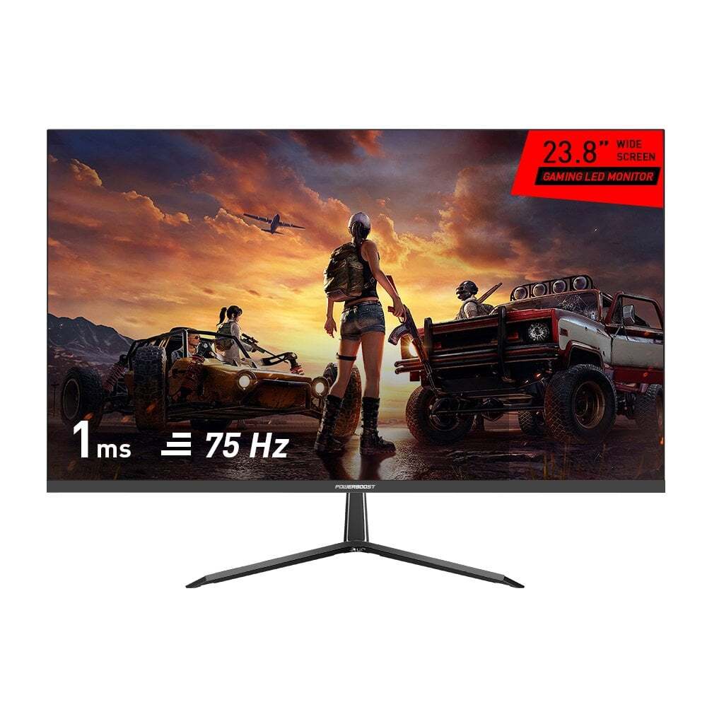 POWERBOOST  M2390VH 23,8" 75Hz 1ms Flat  Frameless VGA+HDMI, LED Gaming Monitör