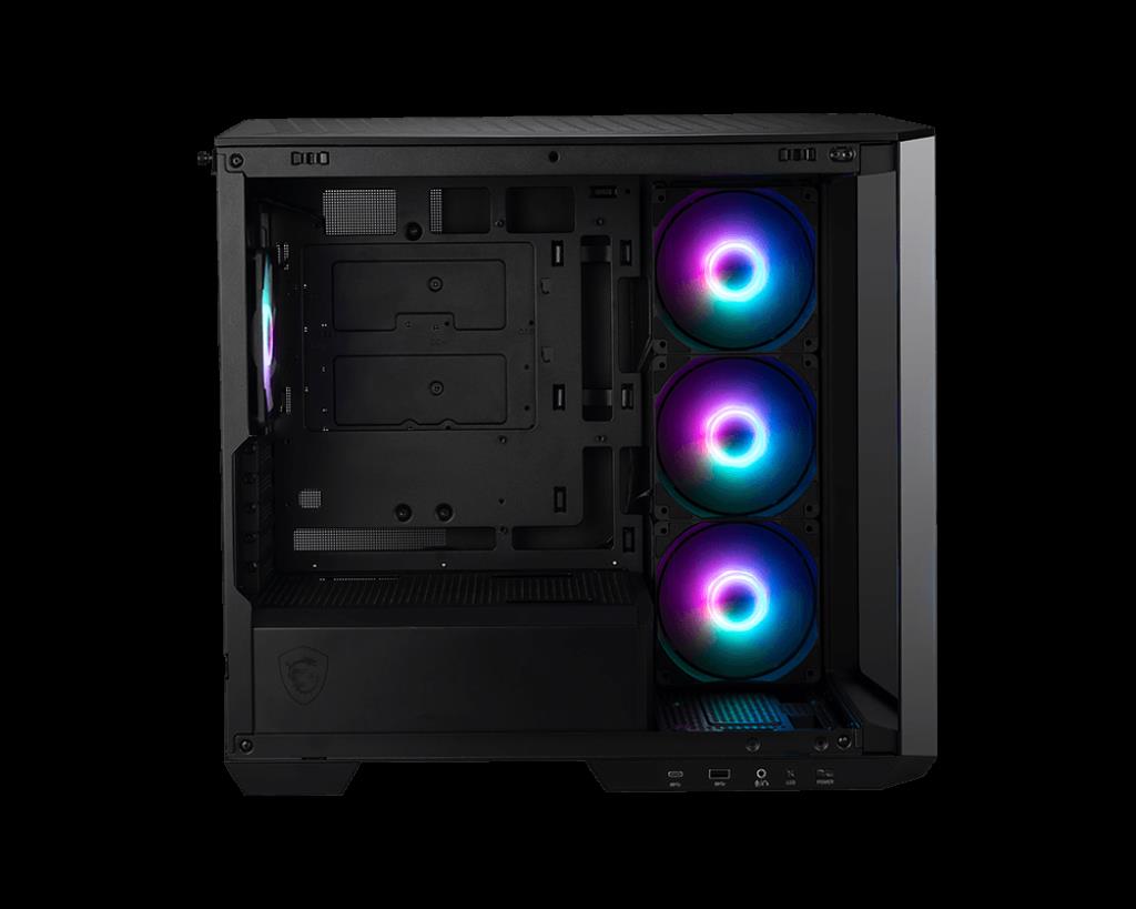 MSI  MAG PANO M100R PZ WHITE Temperli Cam 3x120mm 1x120mm ARGB Fan Matx Beyaz Panoramik Gaming Bilgisayar Kasası-50163