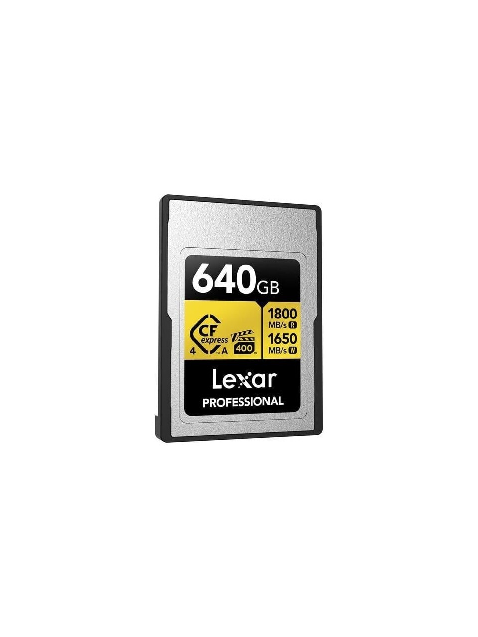 LEXAR LEXAR 640GB LCAGOLD640G-RNENG CF-EXP PROFESSIONAL CFEXPRESS 4.0 TYPE A CARD GOLD SERIE UP TO 1800MB/S READ 1650MB/S WRITE VPG 400 IP68-57256